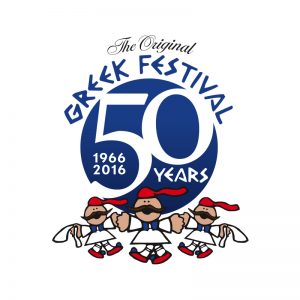 The Original Greek Festival 50th Anniversary Logo