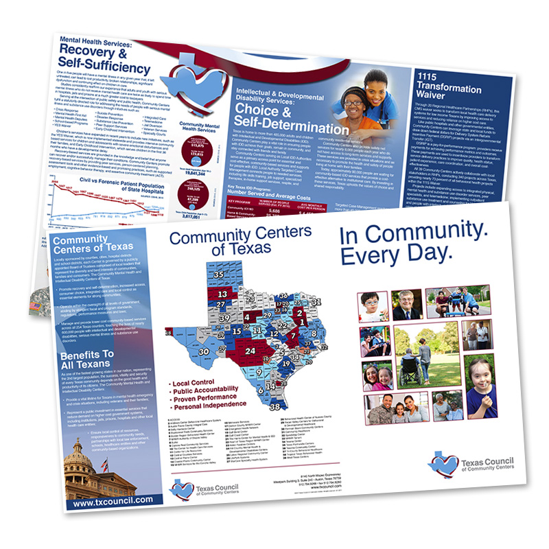 Brochure for Texas Council of Community Centers