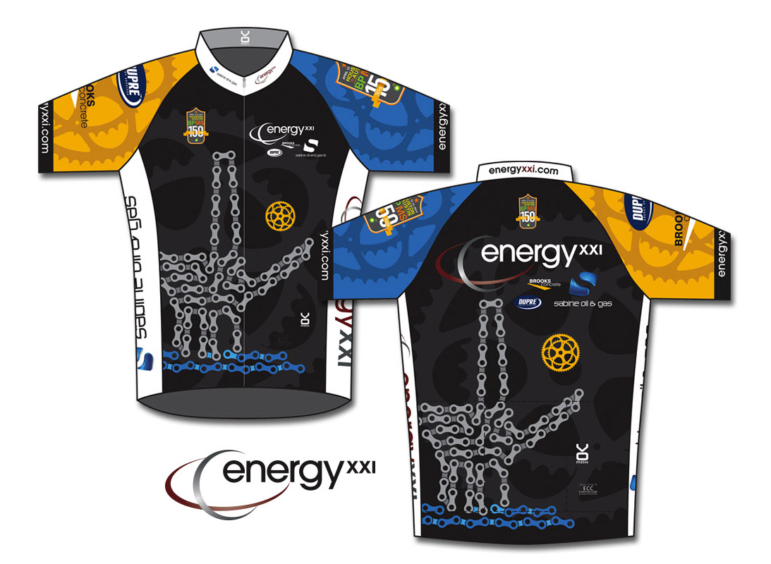 Energy XXI Team Cycling Jersey for the MS150