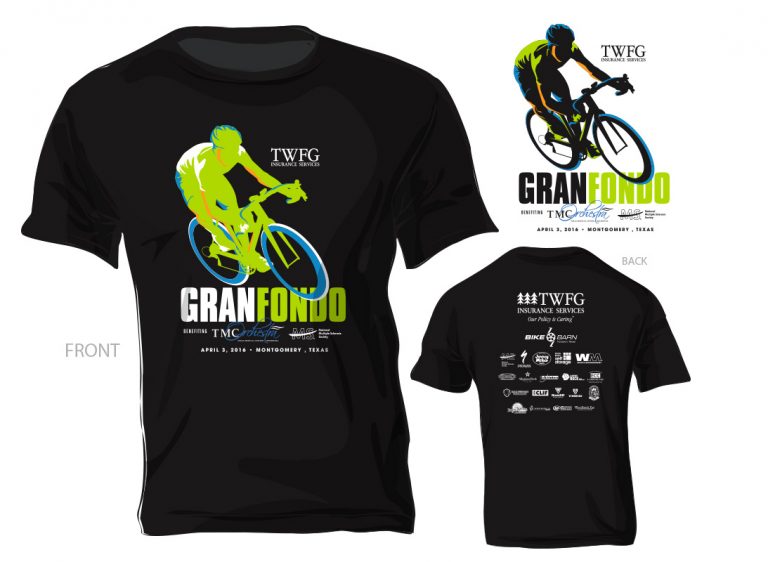 TWFG Gran Fondo T-Shirt Design